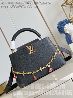 Louis Vuitton Capucines MM M14381 BLACK
