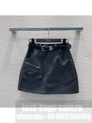 Prada Short Skirt Grey/Black 2025