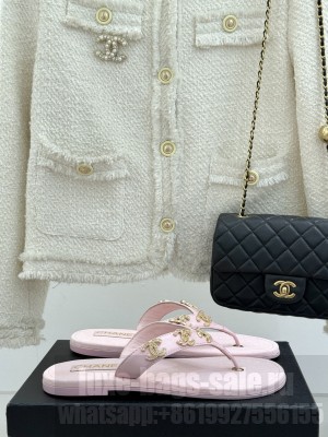 Chanel Flat Slide Thong Sandals 2025 08