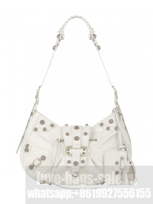 Balenciaga Le Cagole Medium Shoulder Bag Cream