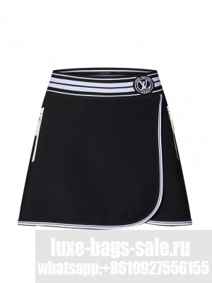 Louis Vuitton Women's LV Stripe Hybrid Skirt Black