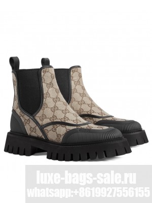 Gucci Women's GG Canvas Ankle Boot 751711 Black