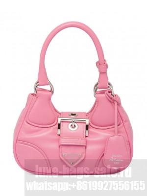 Prada Moon Padded Nappa-leather Bag 1BA381 Pink