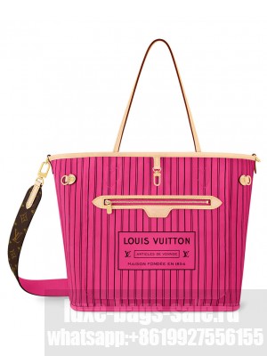 Louis Vuitton Neverfull Bandouliere Inside Out MM M12257 Peachblow