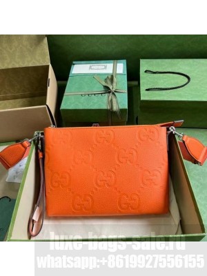 Gucci JUMBO GG MEDIUM MESSENGER BAG 696009 orange