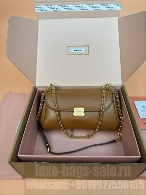 MIU MIU Leather Shoulder Bags 2233 brown