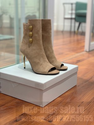 Balmain 10.5cm Open toe Beige Boots 2022 Collection