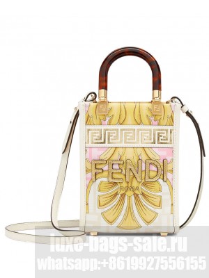Fendi Mini Sunshine Shopper Pink
