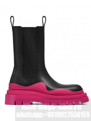 Bottega Veneta Unisex Tire Chelsea Boot Peachblow