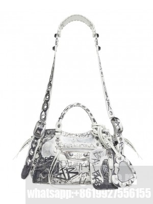 Balenciaga Neo Cagole XS Handbag Graffiti Cream