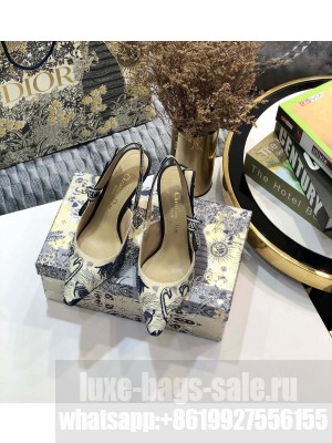 DIOR HEEL 9.5CM J'ADIOR SLINGBACK PUMPS TECHNICAL FABRIC 05