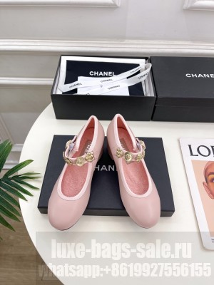 Chanel Mary Janes Lambskin 5.5cm Pump Pink