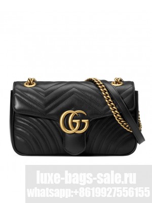Gucci GG Marmont Small Shoulder Bag 443497 Black