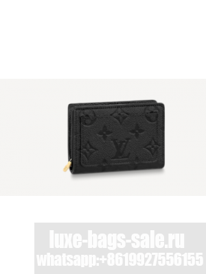 Louis Vuitton Original Monogram Empreinte CLEA WALLET M80152 black