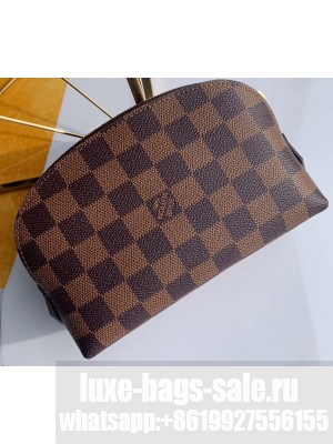 Louis Vuitton Cosmetic Pouch PM Bag Damier Ebene Canvas N47516