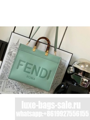 Fendi Sunshine Medium leather shopper 8BH386A Light green