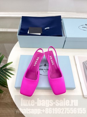 Prada Satin Slingbacks Sandals 06