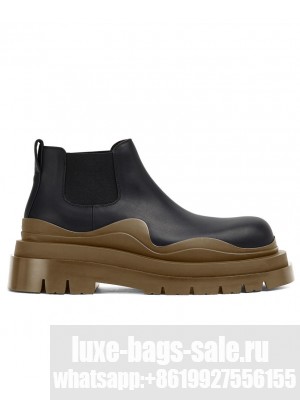 Bottega Veneta Women's Tire Ankle Chelsea Boot Coffee