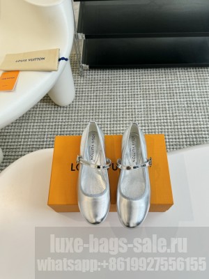 Louis Vuitton Romy Flat Ballerina Silver