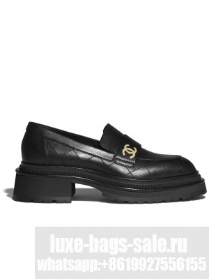Chanel Women's Moccasins G45074 Black