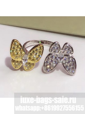 Van Cleef & Arpels Butterfly Ring 13  Yellow/Silver 2020 Collection