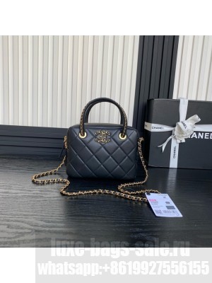 CHANEL LONG VANITY WITH CHAIN AS5300 black