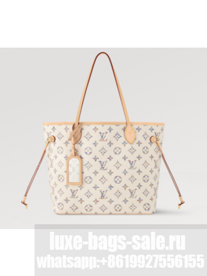 Louis Vuitton Neverfull MM M24905 Multicolor Beige