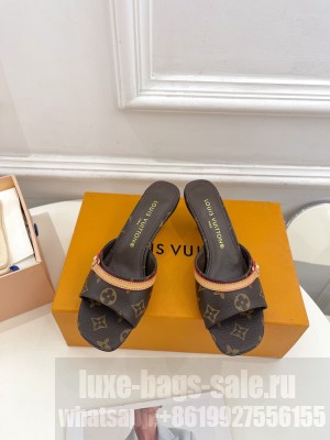 Louis Vuitton Women's Neo Revival Mule 5cm/10cm Monogram Brown