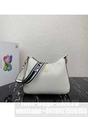 Prada Leather shoulder bag 1BC178 white