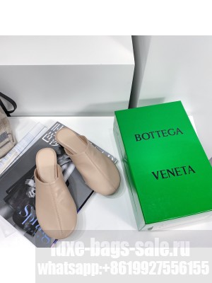 Bottega Veneta DOT SOCK Beige  Lambskin Flat slippers Sandals 2021 Collection
