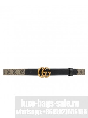 Gucci GG Marmont Thin Belt Black