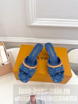 Louis Vuitton Women's Neo Revival Mule 5cm/10cm Monogram denim Blue