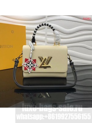 Louis vuitton original CRAFTY TWIST tote bag M56780 cream