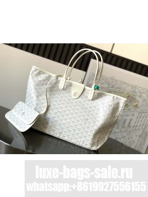 Goyard Saint Louis PM Bag White