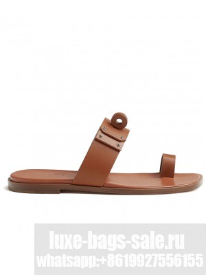 Hermes Women's July Sandal Coffee