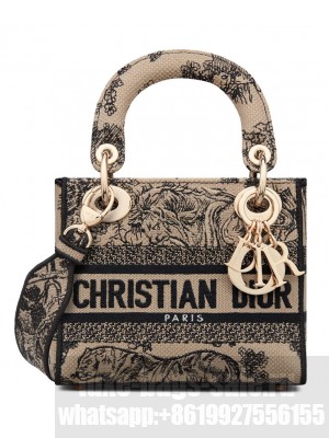 Christian Dior Mini Lady D-Lite Bag Apricot