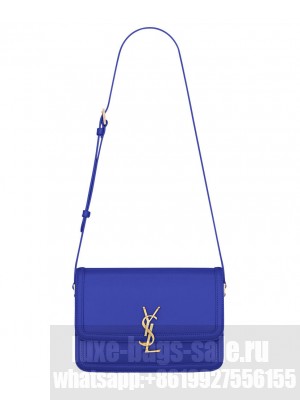 Saint Laurent Solferino Medium Satchel 6343050 Blue
