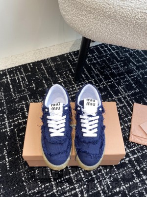 Miu Miu Denim sneakers blue