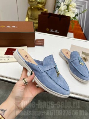 Loro Piana Babouche Charms Walk Loafers Suede Calfskin 2022 Collection 09