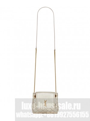 Saint Laurent Mini Nolita In Lambskin 672738 Golden