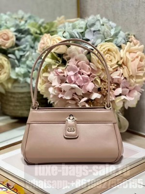 SMALL DIOR KEY BAG Box Calfskin M1844O pink