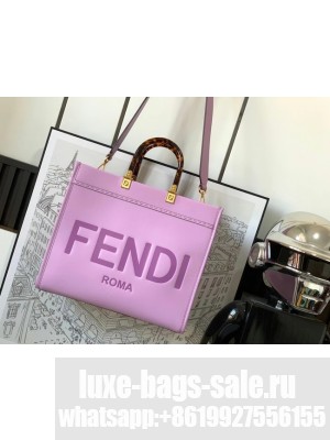 Fendi Sunshine Medium leather shopper 8BH386A Lavender