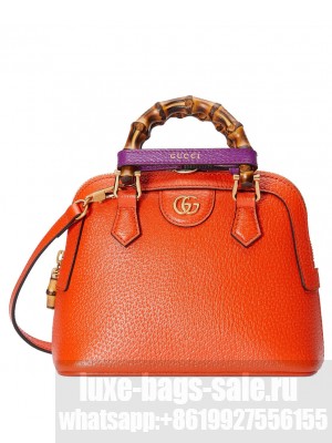 Gucci Diana Mini Tote Bag 715775 Orange