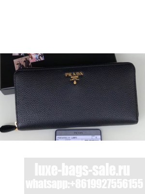 Prada Leather Zip Around Wallet 1ML506 19