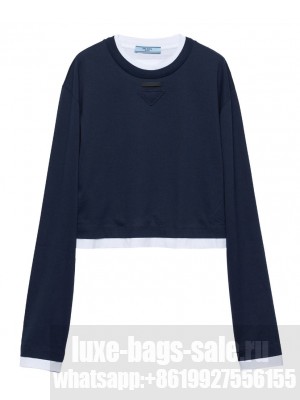 Prada Women's Long-sleeved Jersey T-shirt