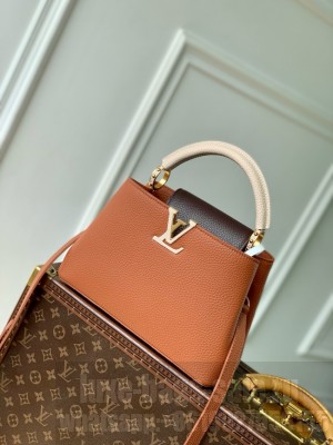 Louis Vuitton Capucines BB M12345 Tan Brown