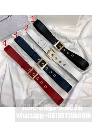 Dior Crystal Square Buckle 34mm Belt  Collection