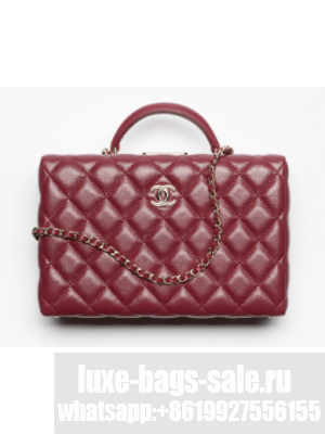 CHANEL BOX BAG AS5168 Burgundy