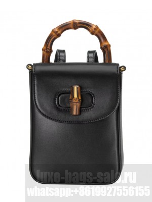 Gucci Bamboo Mini Handbag 702106 Black