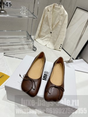Maison Margiela Tabi Ballerina Flats Brown